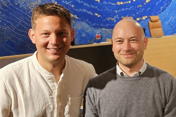 Sigurd Rafaelsen og Tom Sottinen på Sametinget høsten 2024