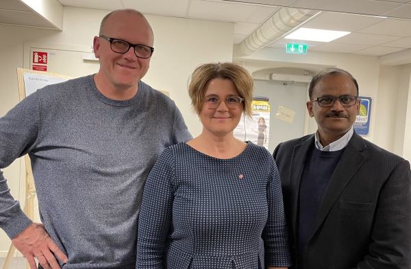 Tåsen Ullevål Arbeiderpartilags årsmøte, Frode Jacobsen, Malin Lindstrøm og Amiran Akilan.
