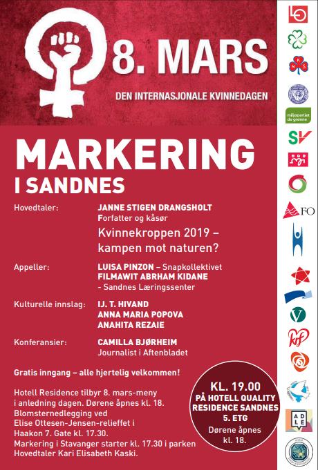 Program for 8. mars 2019