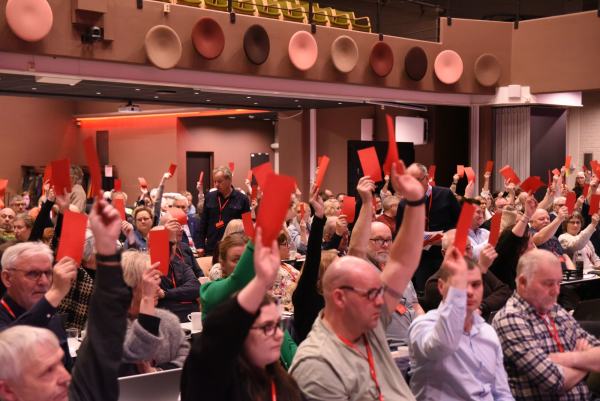 Votering på Innlandet Aps årsmøte 9. - 10. mars 2024