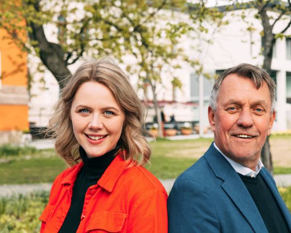 Vår ordføerkandidat Gunnar Wilhelmsen og varaordførerkandidat Marta Hofsøy.