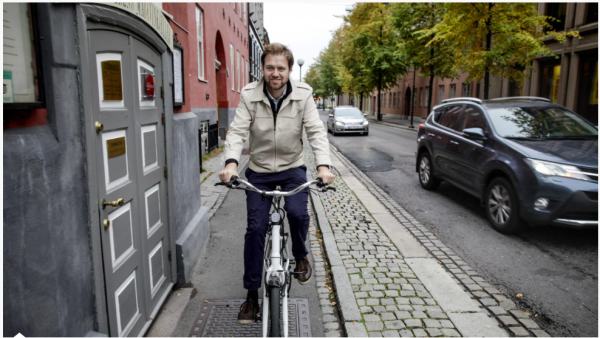 Andreas Halse på sykkel