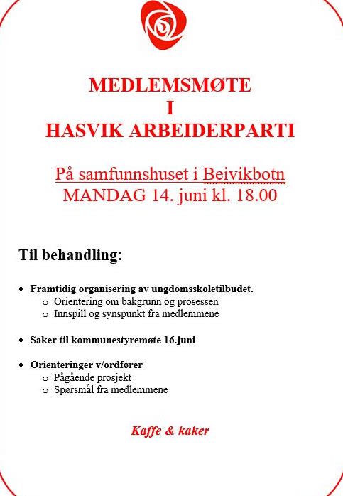 Medlemsmøte 1406221