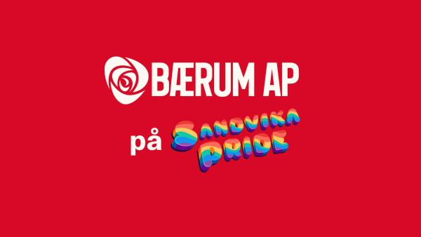 Forsidebilde Bærum Ap på Sandvika PRIDE