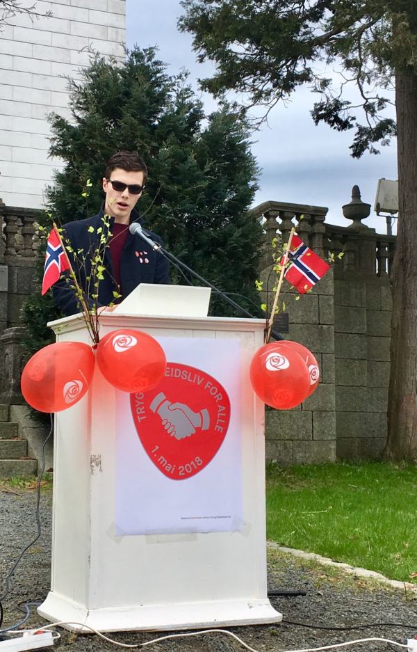 Ungdoms appell holdt av Vegard Lågøen Hjetland, AUF