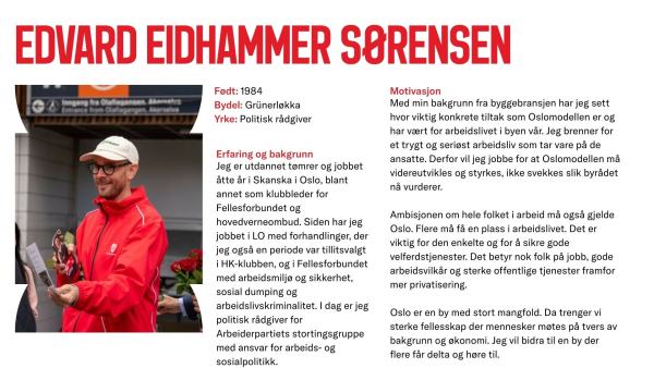 Edvard Sørensen stiller til valg