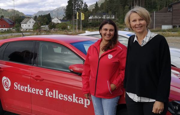 Inger-Lise Lund Stulien og Neda Blakstad
