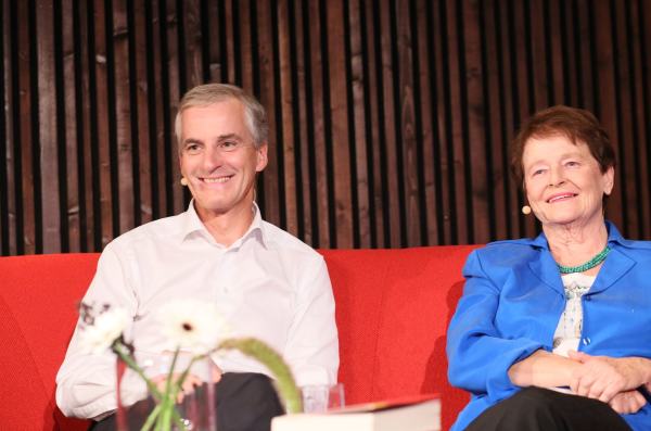 Jonas Gahr Støre og Gro Harlem Brundtland