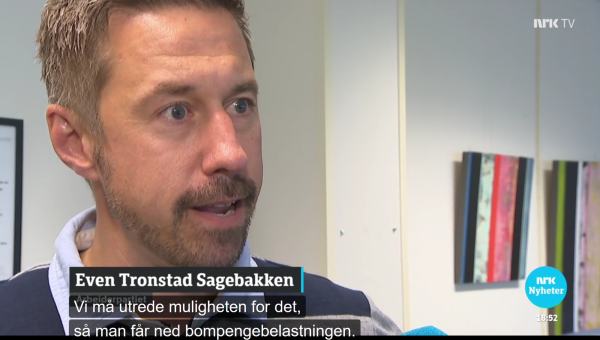 Even Tronstad Sagebakken om veiprising