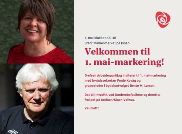 Markering 1. mai, Grefsen Arbeiderpartilag 2018