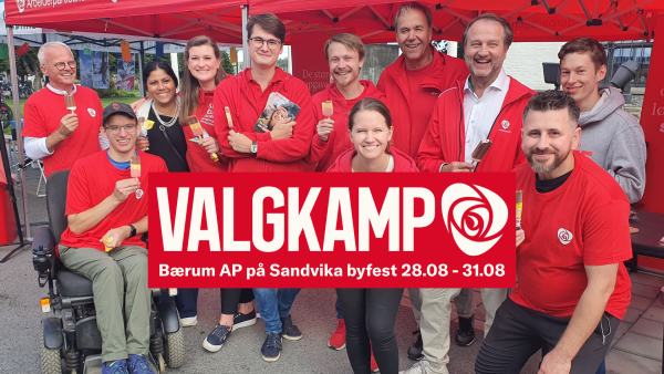 Forsidebilde for Bærum Ap på Sandvika byfest