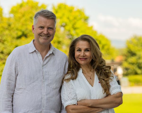Erik Hager og Faranhnaz Bahrami