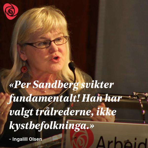 Ingalill Olsen om Per Sandbergs ran av kysten