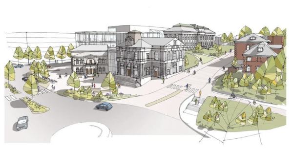 Arkitekttegning av Akropolisvisjonen Stavanger
