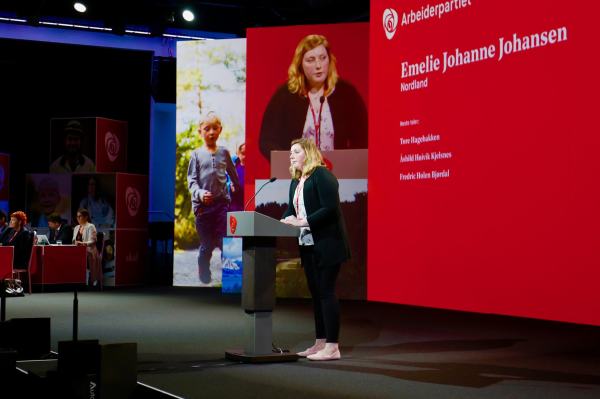 Emelie Johansen er leder av AUF i Nordland.