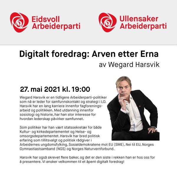 Foredrag - Arven etter Erna