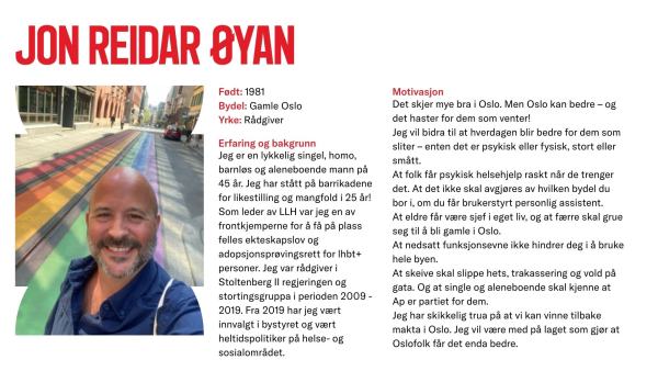 Jon Reidar Øyan stiller til valg