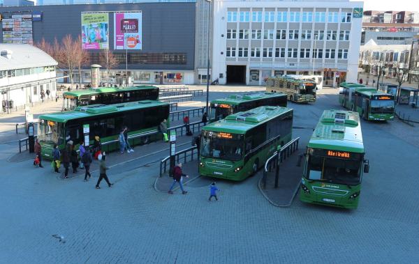 Busser på Ruten i Sandnes.