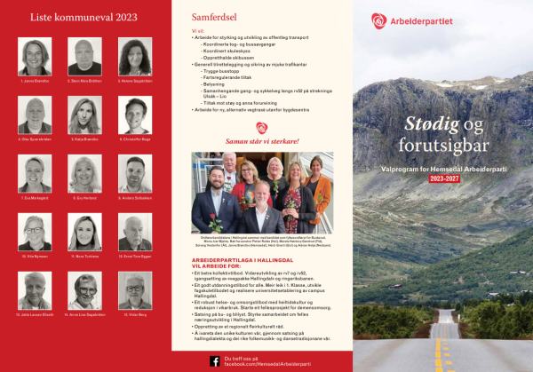 Valgprogram 2023 Hemsedal AP