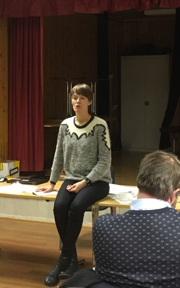 Anette Trettebergstuen, 1. kandidat på Hedmark Arbeiderparti sin liste til Stortingsvalget 2017. Her på årsmøtet til Kongsvinger Arbeiderparti.