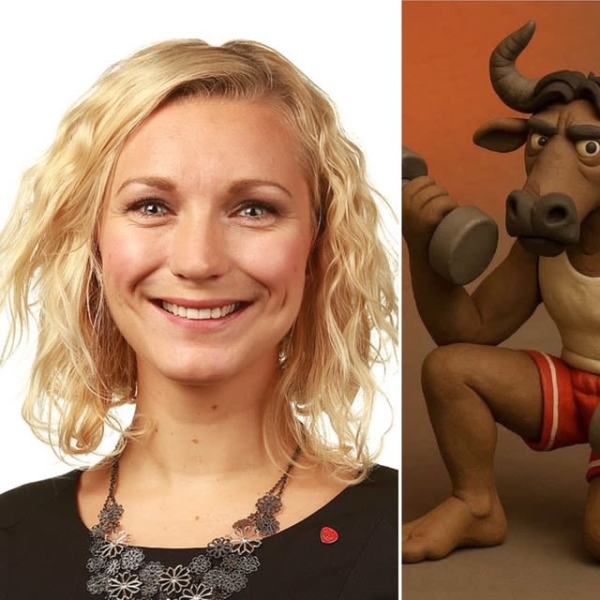 Bilde av KArianne Tung og figur