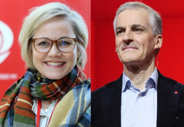 Jonas Gahr Støre og Ingvild Kjerkhol