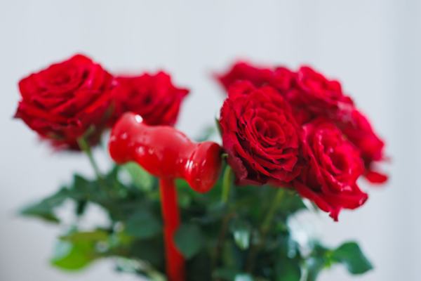 Roser og møtehammer.