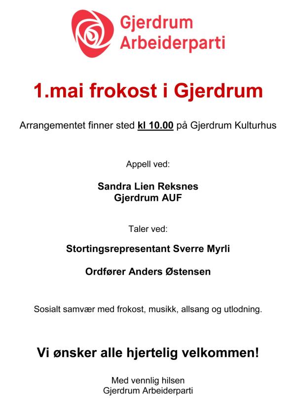 Program 1 mai 2019