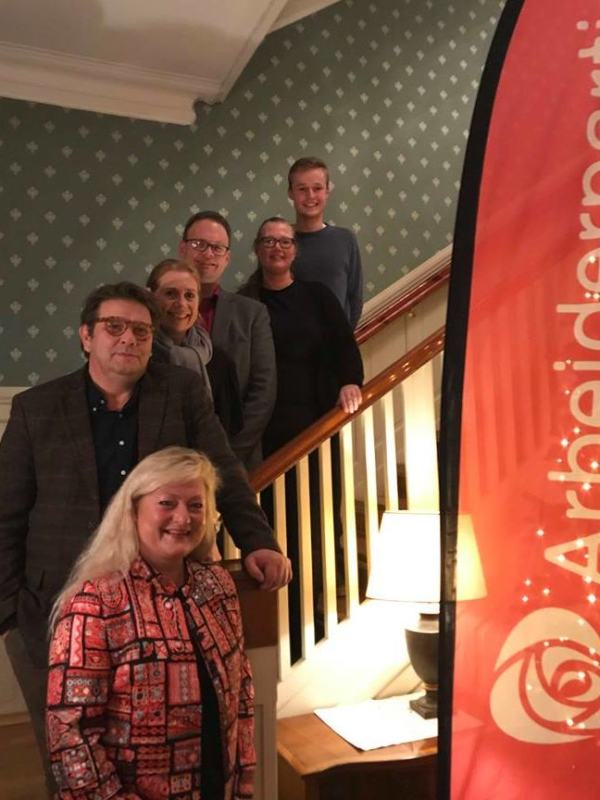De seks toppkandidatene på lista, Anne Rygh Pedersen, Per Martin Aamodt, Trude Viola Antonsen, Lars Jørgen Ormestad, Gunhild Rui og Roar Howlid.