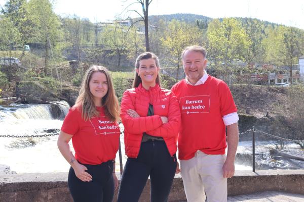 Topp 3 kandidater ved valget 2023.