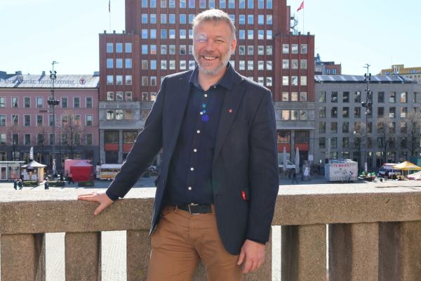 Iver Granum foran Youngstorget