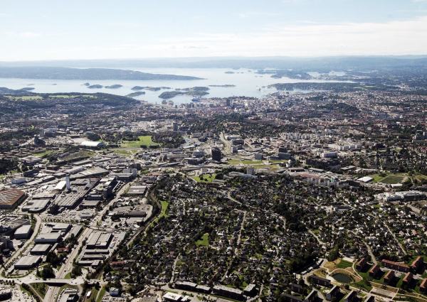 Utsyn over Oslo mot fjorden