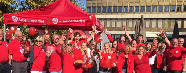 Sandefjord arbeiderparti setter farge på byen.