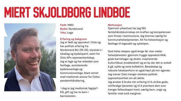 Miert Skjoldbord Lindboe stiller til valg
