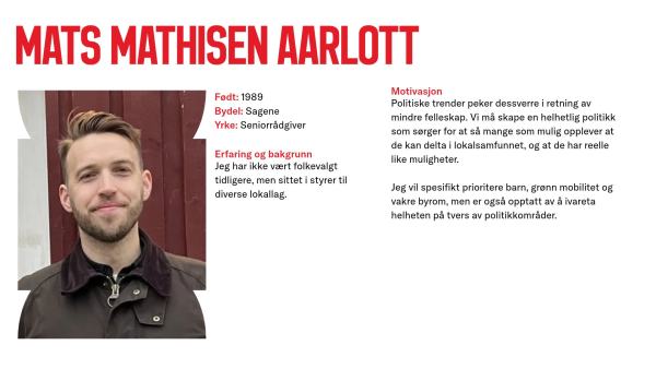 Mats Aarlott stiller til valg