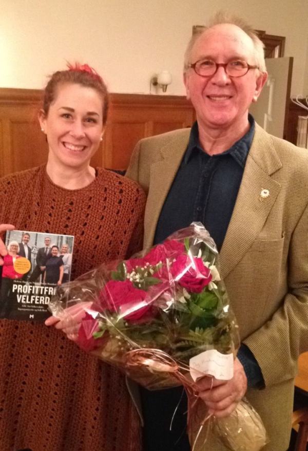 Anette Marlén Maberg (nyvalgt nestleder) og Dag Andreassen (nyvalgt leder) var fornøyde etter årsmøtet.
