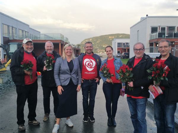 Fra venstre: Eivind Stende, Ove Sem, Kjersti Stenseng, Pål Sture Nilsen, Maren Gluppe Frengen, Asbjørn Leraand, Georg Heggelund