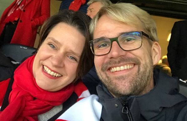 Marte Mjøs Persen og Roger Valhammer