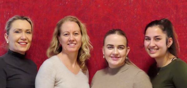 Fra venste: Aina Adriansen Munthe, Anne Breivik,Ida Hirst og Ramani Konstanse Cornels Nordli.