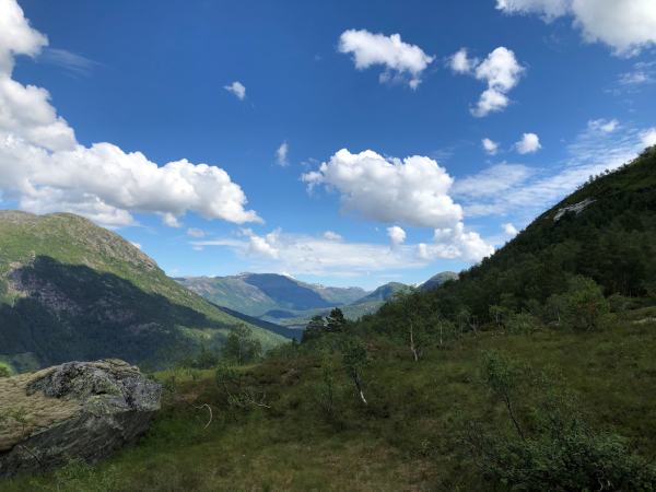 Utsikt mot Gaularfjellet