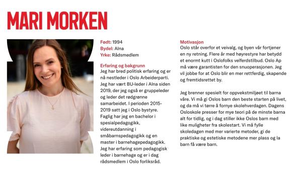 Mari Morken stiller til valg