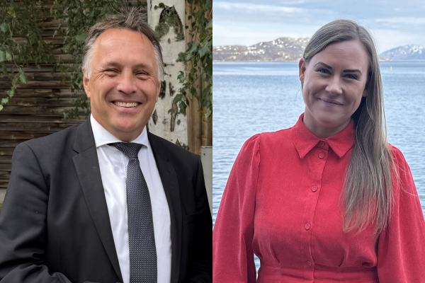 Tore O. Sandvik og Lene Vågslid