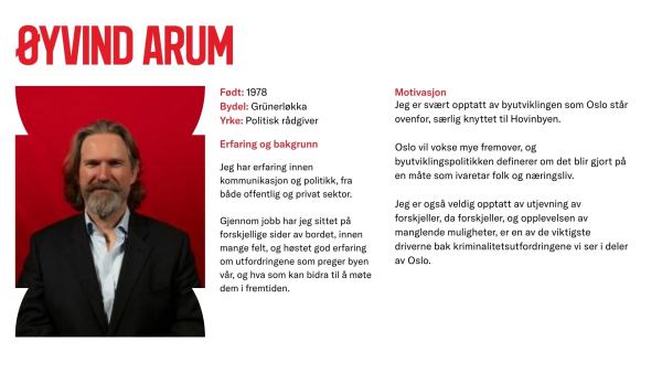 Øyvind Arum stiller til valg