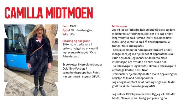 Camilla Midtmoen stiller til valg