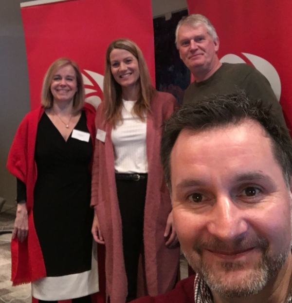 Hege, Hanne, Per og Nils Erik på årsmøte 2018