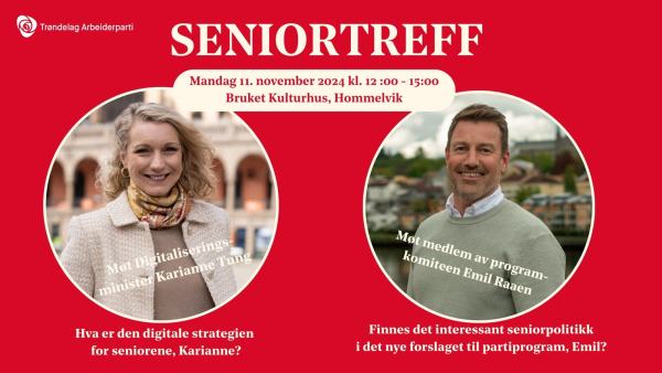 Seniortreff om programmet og digitalisering