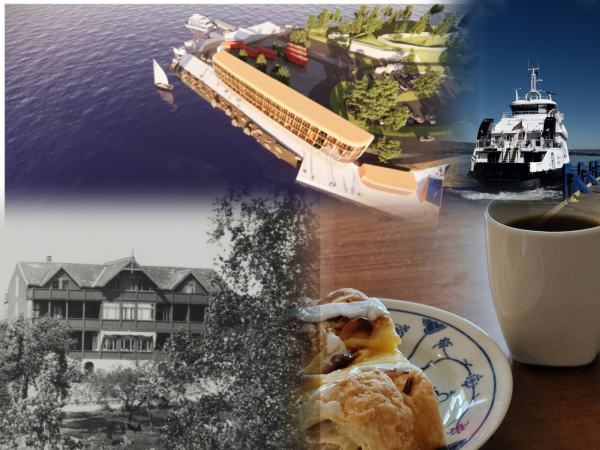 en collage med forskjellig bilder fra Nesoddtangen