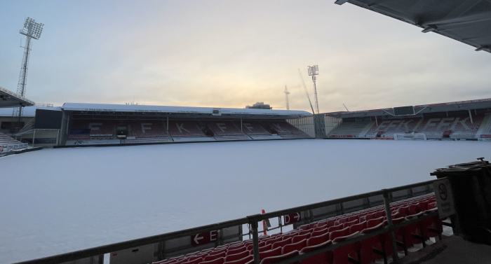 FFK stadion på vinteren