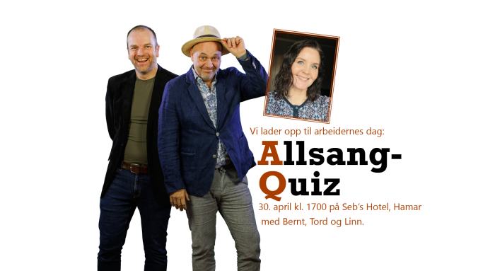 Plakat med Allsangquiz