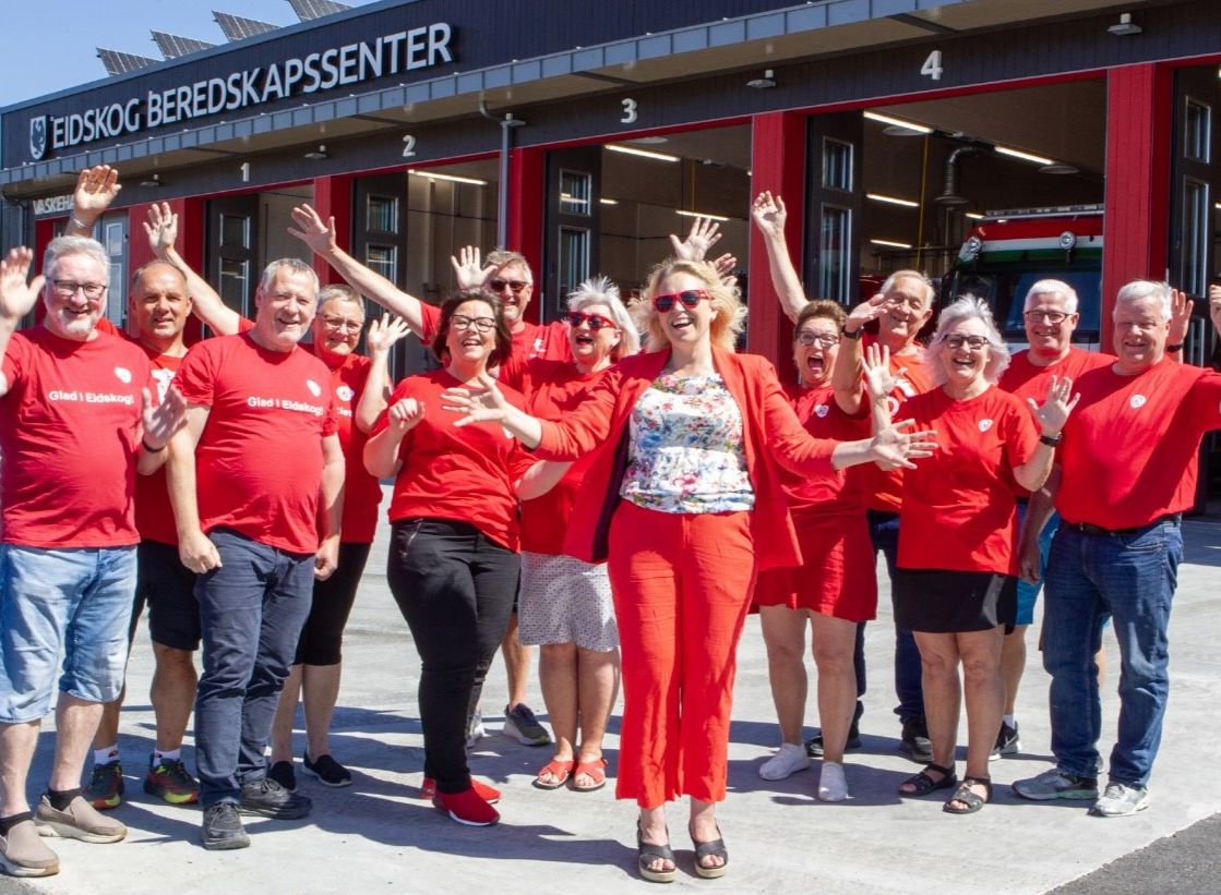 Listekandidater til Eidskog Ap ved det nye Beredskapssenteret 